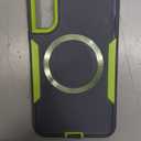 Designed for Samsung Galaxy S24 Plus (s24+) Case,Magnetic,Double Drop Protection Heavy Duty,Compatible with MagSafe,Dustproof,No Fading, No Yellowing,for Men Women,Grey Green