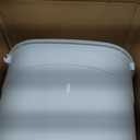 IRIS USA Cat Litter Box Large Top Entry with Lid Enclosed Covered Hooded Design Litter Catching Scatter Shield Pan Dog Proof Pet Proof Scoop Included Odor Control for Indoor Cats Kittens White/Beige