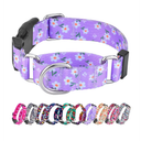 Martingale Collar for Dogs, Adjustable Soft Nylon Dog Collars with Special Design Cute Patterns for Small Medium Large Dog