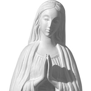 Blessed Virgin Mary Statue Our Lady Statue 23.5" Large Size White Resin Catholic Gift