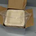 100 Pcs Disposable Square Palm Bowls Palm 4.3 x 3.94 Inch Leaf Bowls Bamboo Disposable Plates Square Wood Plates for Birthday Party, Wedding Events, Appetizer, Dessert, Catering and Home Use