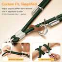 Phone Lanyard Crossbody with Metal Buckles, Adjustable Neck Strap with Universal Multifuctional Stainless Steel Phone Lanyard Tab Comfortable and Durable, Green