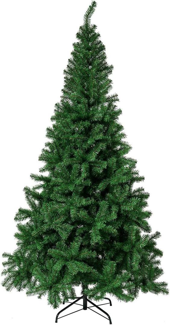 Sunnyglade 7.5 FT Premium Artificial Christmas Tree 1400 Tips Easy to Assemble with Christmas Tree Stand (7.5ft) (Green)