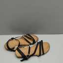 SHIBEVER Women's Flat Sandals Dressy: Comfortable Summer Strappy Sandals with Ankle Buckle, Open Toe Flat for Beach, Vacation & Daily Wear, Size 9