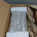 24 Set Glass Hurricane Candle Holders 11.8" Open Ended Stripe Glass Candleholder Tube Shape Bottomless and 1.89" Taper Clear Candlestick Holders for Wedding Party Table Centerpiece