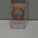 TORRAS 360 Magnetic Stand for iPhone 17 Pro Max Case, [Fit for MagSafe] [4X Military-Grade Protection] Slim Case for iPhone 17 Pro Max 6.9" 2025, Clear-Orange, Ostand O3 Fitness Series