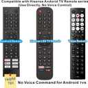 Replacement Remote for Hisense TV, for Hisense Remote Google Series with Voice Command