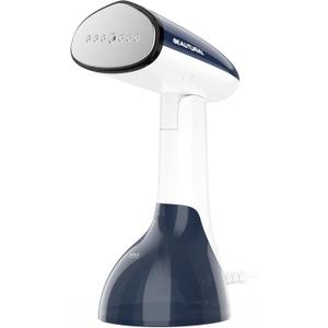 BEAUTURAL Steamer for Clothes, Portable Handheld Garment Fabric Wrinkles Remover, Aluminum Heating Plate, 35-Second Fast Heat-up, Large Detachable Water Tank (Only for 120V) (Blue&White)