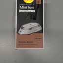 Newbealer Travel Iron with Global Voltage, 100-240V Mini Dry Iron for Clothes (No Steam), Max 300W, 60s Heat Up, 302 Non-Stick Ceramic Soleplate, 0.8lbs Ultra-Lightweight (Silver)