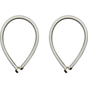 3/8 OD x 1/2 FIP stainless steel faucet connector 24 inch 2pk