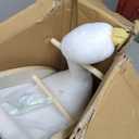 labebe Kids Rocking Horse White Swan, Stuffed Animal Wooden Rocker for Children 6 Months Boys and Girls/Nursery Christmas, Birthday Gift (Rocking Swan), Large