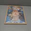 Girl Room Wall Art Prints The Girl In The Sea And Fish Poster Canvas Art Wall Decor Picture For Bedroom Office Dorm Bathroom Wall Decor Aesthetic Home Artwork 12"  16" With Framed (MK04.)