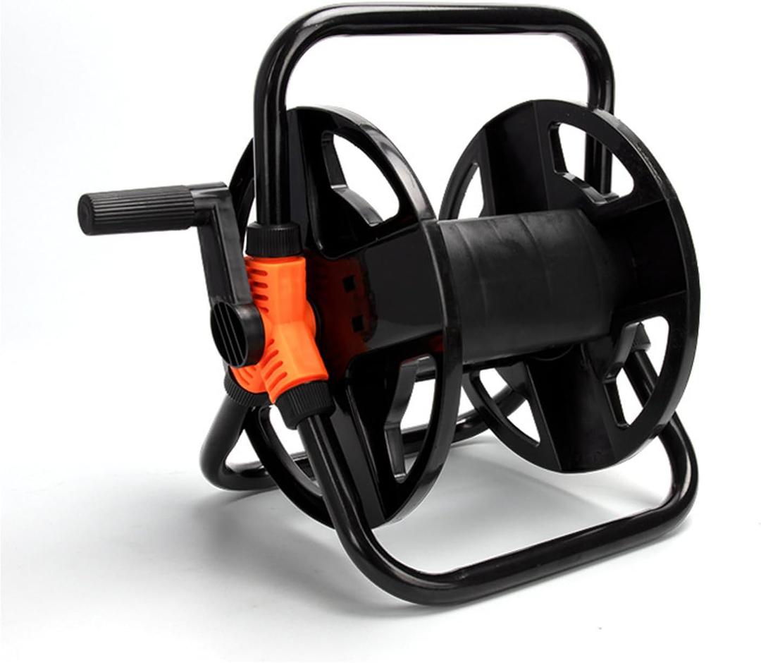 Hose Reel Cart, Hose Trolley Hold Up to 20M 1/2'' Garden Hose, Integrated Handle Saving Labour Cart Reel for Car Washing and Outdoor Planting