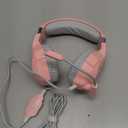 Ozeino Gaming Headset for PC, Ps4, Ps5, Xbox Headset with 7.1 Surround Sound, Gaming Headphones with Noise Cancelling Mic RGB Light Over Ear Headphones for Xbox Series X/S, Switch-Pink