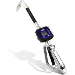 Digital Oil Control Valve Meter Nozzle,Pneumatic Oil Gun with 1/2" inch NPT Inlet,Extrusion pressure 7bar,Digital Fuel Oil Lubricant Nozzle with Flow Meter(Not for Gasoline)