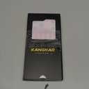 KANGHAR Compatible with iPhone 17 Pro Max Case 2025, Silicone Stripes Cute Pattern, Wristband Kickstand Camera Protection Soft Slim Cover for Girls Women -Pink