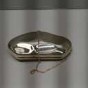 Acrylic Clutch Purse for Women Evening Bag, Irregular Shell Acrylic Purse Box Clutch with Chain for Party Wedding Prom (Gold)