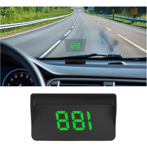 GPS Heads up Display for Cars with HD Large Font, USB Plug & Play Digital Speedometer for Car with Adjustable Brightness, Universal Car HUD Head up Display for Speed Displays (Green)