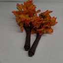 2 Pack 24 Inch Prelit Fall Maple Tree Fall Thanksgiving Decorations with 48 LEDs Battery Operated Timer Lighted Acorn Maple Artificial Tabletop Light Up Tree for Home Indoor Thanksgiving Table Decor