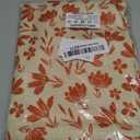 Burnt Orange Floral Throw Pillow Covers Vintage Rustic Flowers Square Pillow Cases 18x18 Inch Set of 2 Cute Small Flower Cushion Cover Decorative Pillowcase for Living Room Sofa Couch