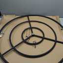 Onlyfire 36 Inch Round Fire Pit Burner Ring for Natural Gas & Propane Fire Pit and Fireplace, 304 Black Steel DIY Gas Burner for Outdoor and Indoor, High BTU 443,000, No Whistling Drilled Holes