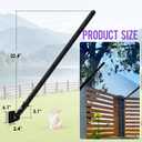 Cat Fence Extension & Conversion Kit | 30-Inch Height Increase for Wood, Metal,Vinyl & Brick Fences | Durable Polyethylene,Easy Install | 50-Foot Complete Set