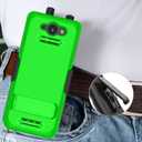 Case Compatible with Sonim XP5PLUS (XP5900) (Knob and No Knob Versions), Case and Belt Clip Holster Combo with Handstrap, Kickstand and Screen Protector (Lime Green)