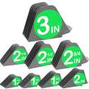 3 Inch Hair Clipper Combs Guides, Hair Clipper Guards 1 & 1/4" 1 & 1/2" 2", Mega NO.16 NO.12 NO.10 fits for most Clippers (Gray, 8pcs Mega Set)