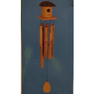 Sunset Vista Designs Bamboo Hut Woodstock Chimes Bamboo Woven Hat 34 Inch