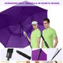 Golf Umbrella Large 68 Inch, Extra Large Oversize Double Canopy Vented Windproof Waterproof Umbrella, Automatic Open Golf Umbrella for Men and Women and Family.