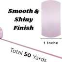 2 x Pink Satin Ribbon 1 Inch x 50 Yards – Soft Double Faced Ribbon for Baby Shower Gifts, DIY Bows & Girl Party Wrap