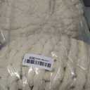Suzile 2 Pcs Round Knot Pillows Gifts 13.8 Inch Chunky Knitted Throw Pillows Handmade Cushions Soft Circle Supplies for Home Bed Sofa Couch Housewarming Decoration(Beige)
