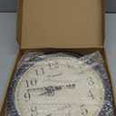 Geevon Retro Silent 12 Inch Wall Clock Non Ticking, Rustic Vintage Clock Quartz Decorative, Battery Operated Wall Clock for Kitchen/Office/Classroom/Bedroom/Living Room Decor