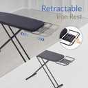 Ironing Board 48"x15" with Iron Rest, RAINHOL Black Full Size Iron Board