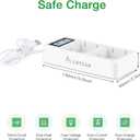 Battery Charger Station for Arlo Pro 3/Pro 4/Pro 5S & Arlo Ultra/Ultra 2, Digital LED Screen Dual Charging Station for Arlo Battery Only (No Batteries)