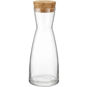 Bormioli Rocco Ypsilon Carafe with Cork Top - 18.5 oz Star Glass Water Pitcher & Juice Carafe with Modern Design Wide Mouth for Ice - Stylish Drinkware for Kitchen or Entertaining, Made in Italy Bormioli Rocco Ypsilon Carafe with Cork Top - 18.5 oz Star Glass Water Pitcher & Juice Carafe with Modern Design Wide Mouth for Ice - Stylish Drinkware for Kitchen or Entertaining, Made in Italy