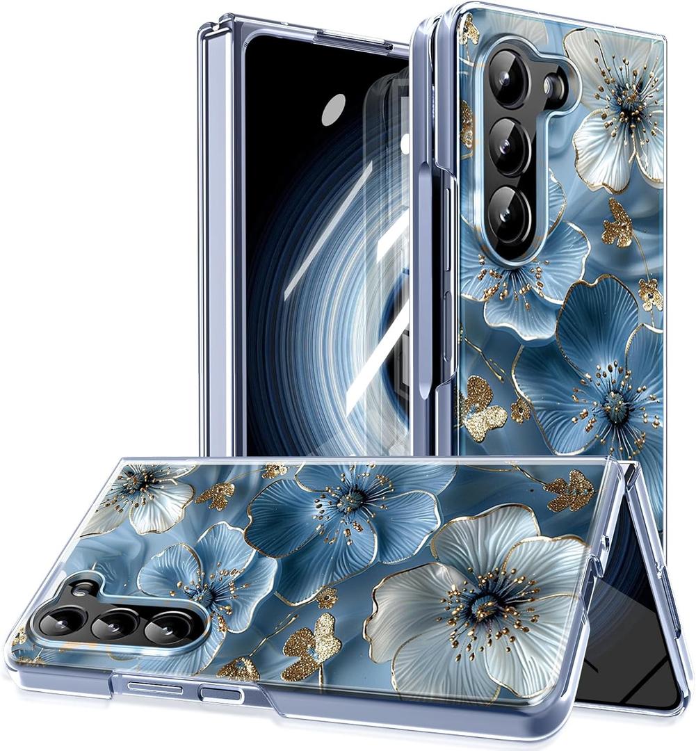 Magnetic for Galaxy Z Fold 7 Case,Built-in Magnet Circle&Wireless Charging,Military-Grade Shockproof case Cover for Z Fold 7 [Anagallis] MUS-CXDZ-09-08