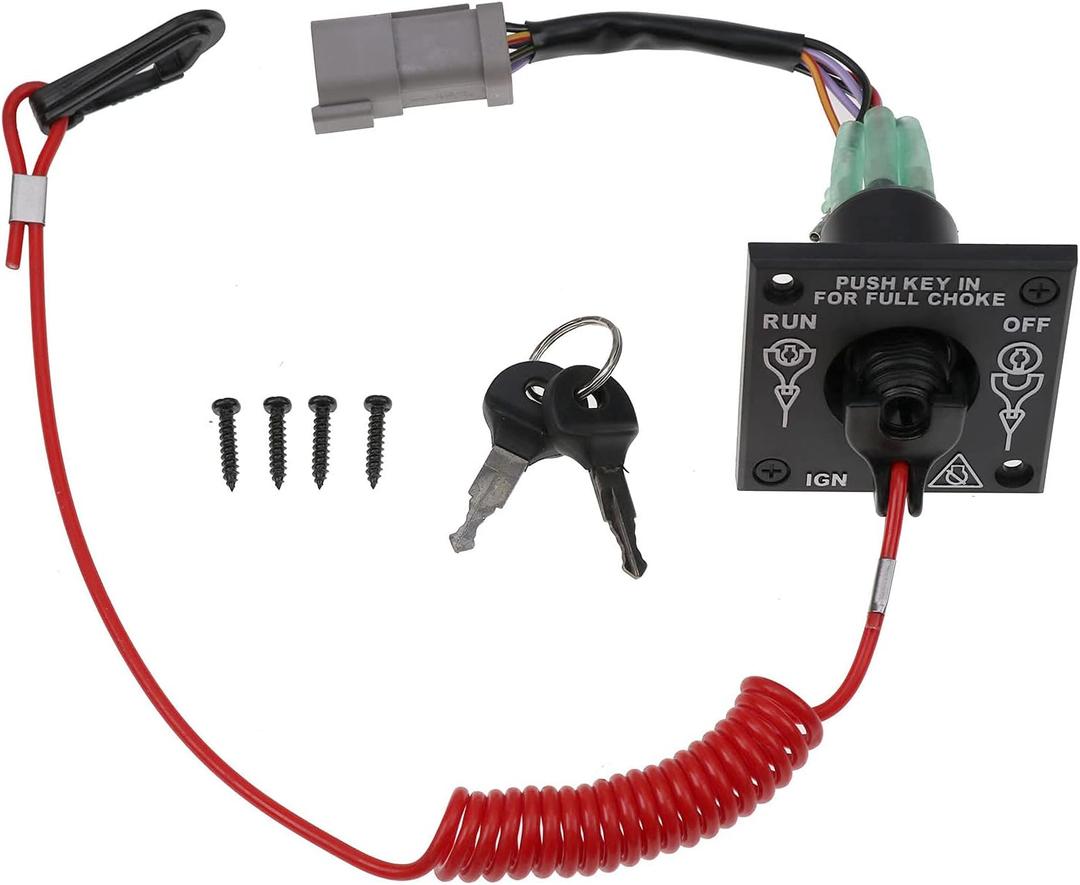Outboard Engine Ignition On/Off Switch Kit 0176408 for Johnson/Evinrude/OMC (BRP) Ignition and Safety Switch Kit Outboard Engine Ignition On/Off Switch Kit 0176408 for Johnson/Evinrude/OMC (BRP) Ignition and Safety Switch Kit