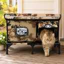 Outdoor Cat House for Stray Feral Cats,Large Cat Shelter 900D Oxford Fabric