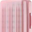 Kono Lightweight 24 Inch Expandable Luggage with Quiet Spinner Wheels TSA Lock, Scratch and Drop Resistant PC+ABS Hardside Durable Medium Checked Suitcase, Pink