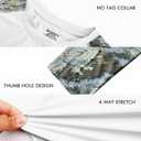 Riverruns Men's Hunting Camo Shirt for Men, Lightweight Camouflage Long Sleeve Shirt for Fishing Hiking Camping (XXXL)