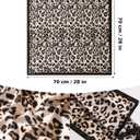 27.5" Square Satin Head Scarves - 2 Pack Hair Scarf Bandanas for Women Silk Neck Scarf for Women Girls Hair Wrap