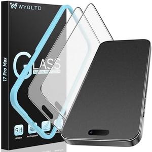 WYQLTD 2 Pack for iPhone 17 Pro Max Matte Screen Protector Glass, Anti Glare, Anti Fingerprint, Shatterproof Sensitive Touch Quick Installation