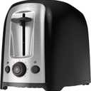 BLACK+DECKER 2-Slice Toaster, TR1278BD, Extra Wide Slots, 7 Shade Settings, 850 Watts, Frozen and Bagel Buttons (Compact, Noir)