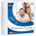Utopia Bedding Premium Waterproof Bed Bug Mattress Cover, Queen Zippered Mattress Protector, 12 Inches Deep, Dust Mite Proof 6-Sided Mattress Encasement for Bed