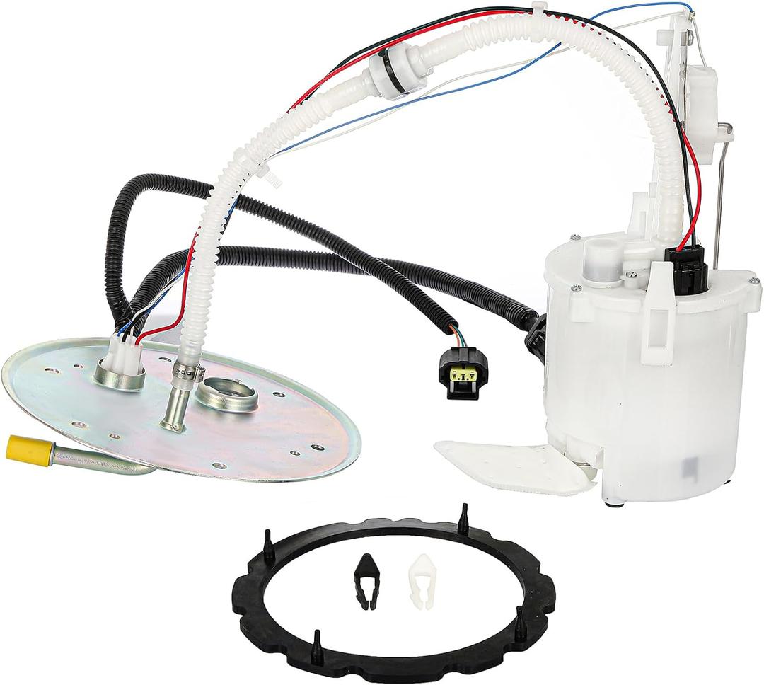 ECCPP Fuel Pump Assembly E2512M Compatible with Ford for F-350 Super Duty V8 5.4L & V10 6.8L, Replaces 7C3Z9H307D, 8C3Z9H307C, SP2385M, FG1211