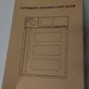 Large Size Automatic Chicken Coop Door Solar - Powered Auto Chicken Door Opener, Automatic Chicken Door with Timer/Light Sensor Modes, Intelligent Obstacle Sensors, Remote Control, 14.76"H x 11.02"L (Brown)