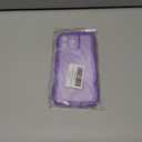 Compatible with iPhone 16 Pro Max Case 6.9" 2024, Cute Kawaii Curly Wave Frame Shape Soft Silicone Shockproof Protective Phone Cover for Women Girls, Clear/Purple