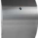 Contemporary - Large - Locking - Wall Mount Mailbox - Secure - Modern - Rustproof - Letter Box Mail - 18'' x 13'' x 5'' (Stainless Steel)