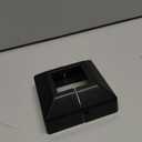 Post Cover Plate for 2" Floor Flange, 2-Piece, Flange Base Shoe for Railings, Post Skirt Cover, Black